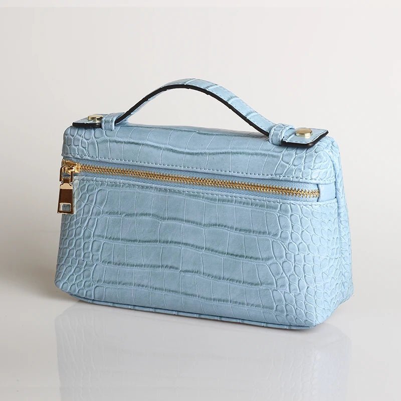 SOERA Minerva Crocodile Pattern Clutch Bag - Handbags -  Pink