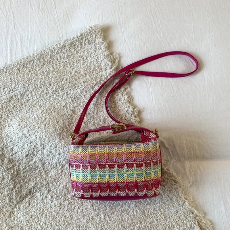 SOERA Raphaela Woven Raffia Sling Bag - Handbags - 1005009607229453-;Gh1774869390937497644 Khaki