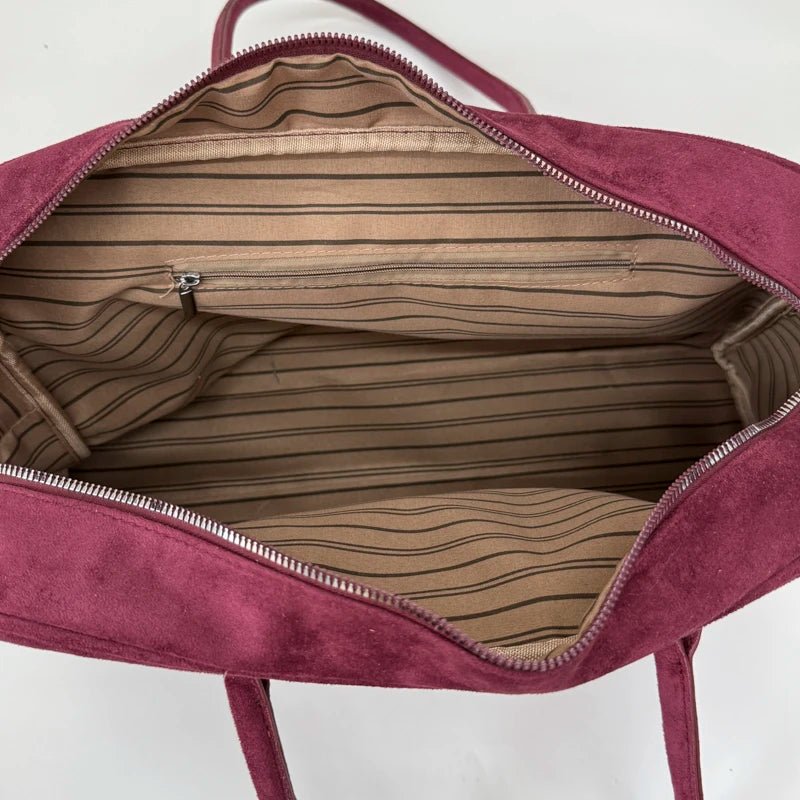 SOERA Sandra Suede Tote Bag - Handbags -  Light Brown One Size