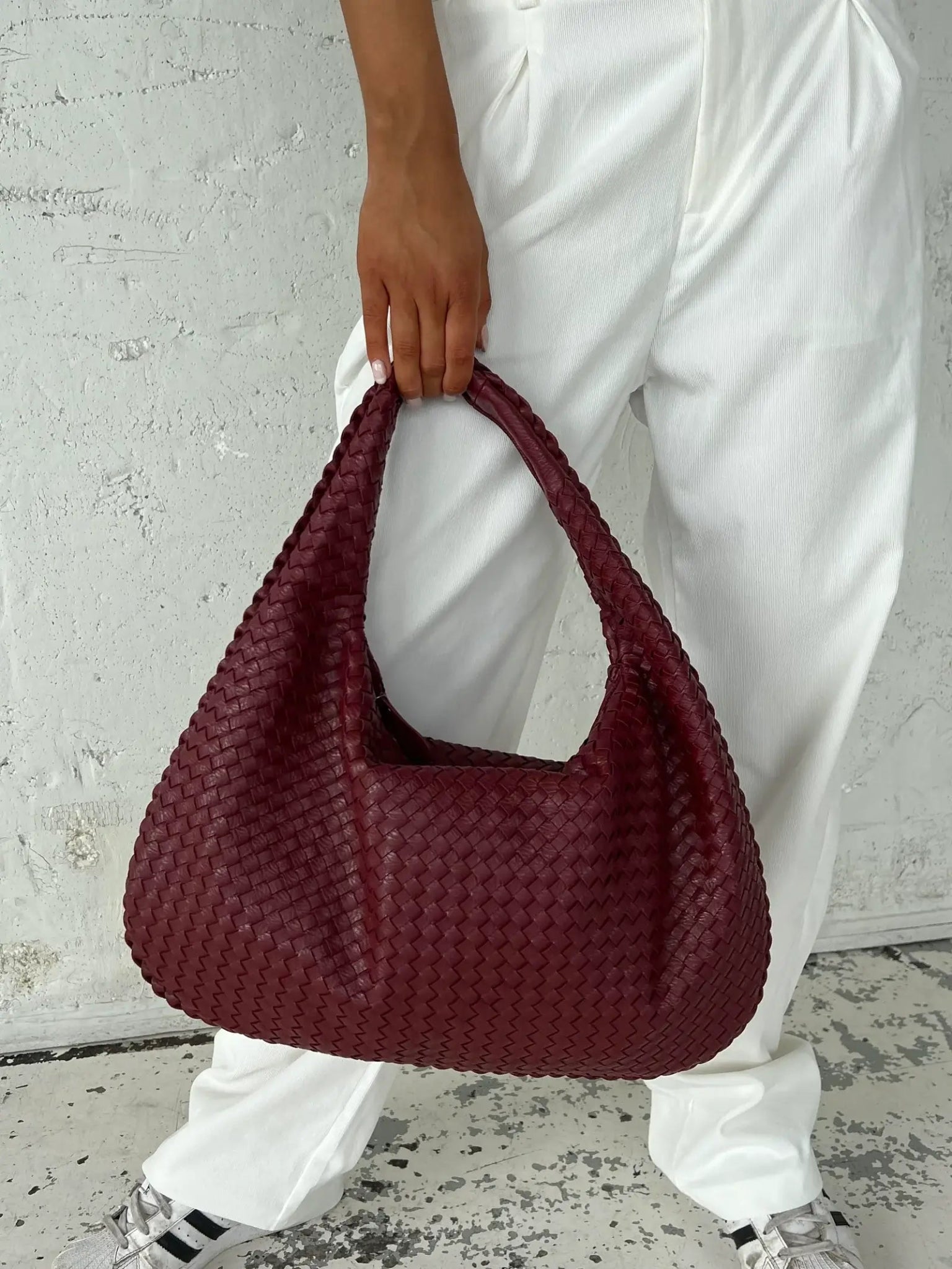 SOERA Woven Bag XL - Handbags - DBAD2-QL367007 Dark Brown