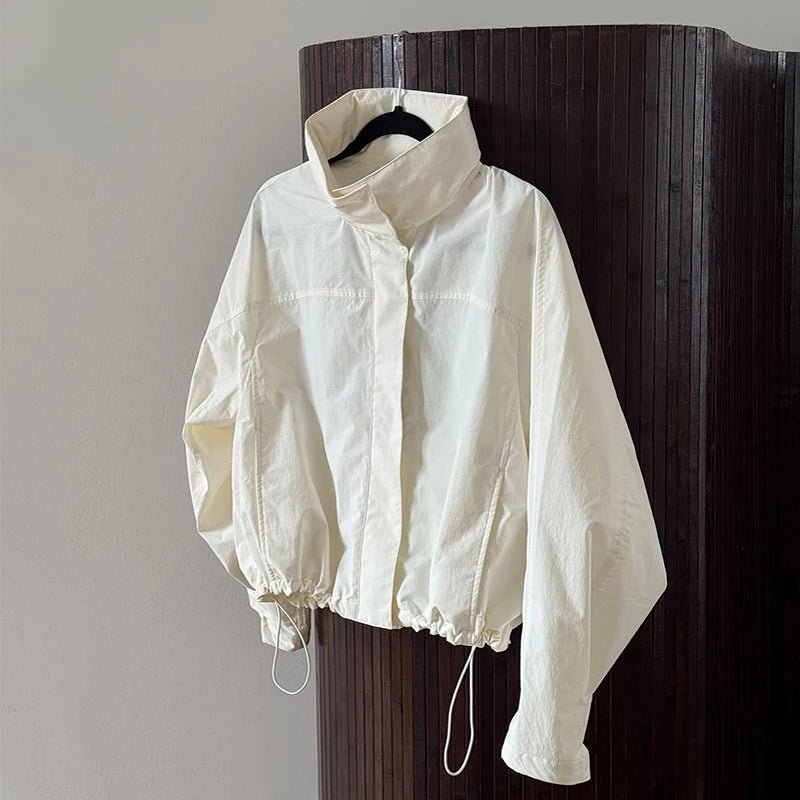 SOERA Bianca Hooded Waterproof Bomber Jacket - Jacket -  White S