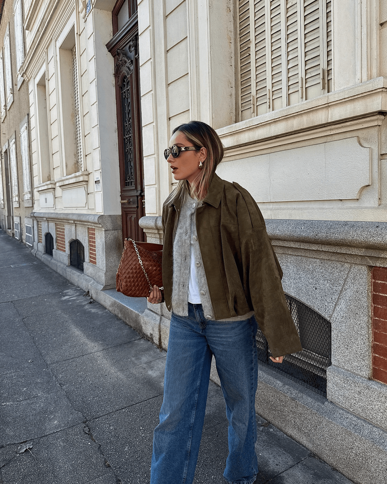 SOERA Constance Faux Suede Bomber Jacket - Jacket - SOERA-680707-S-OLIVE-86883 Olive S