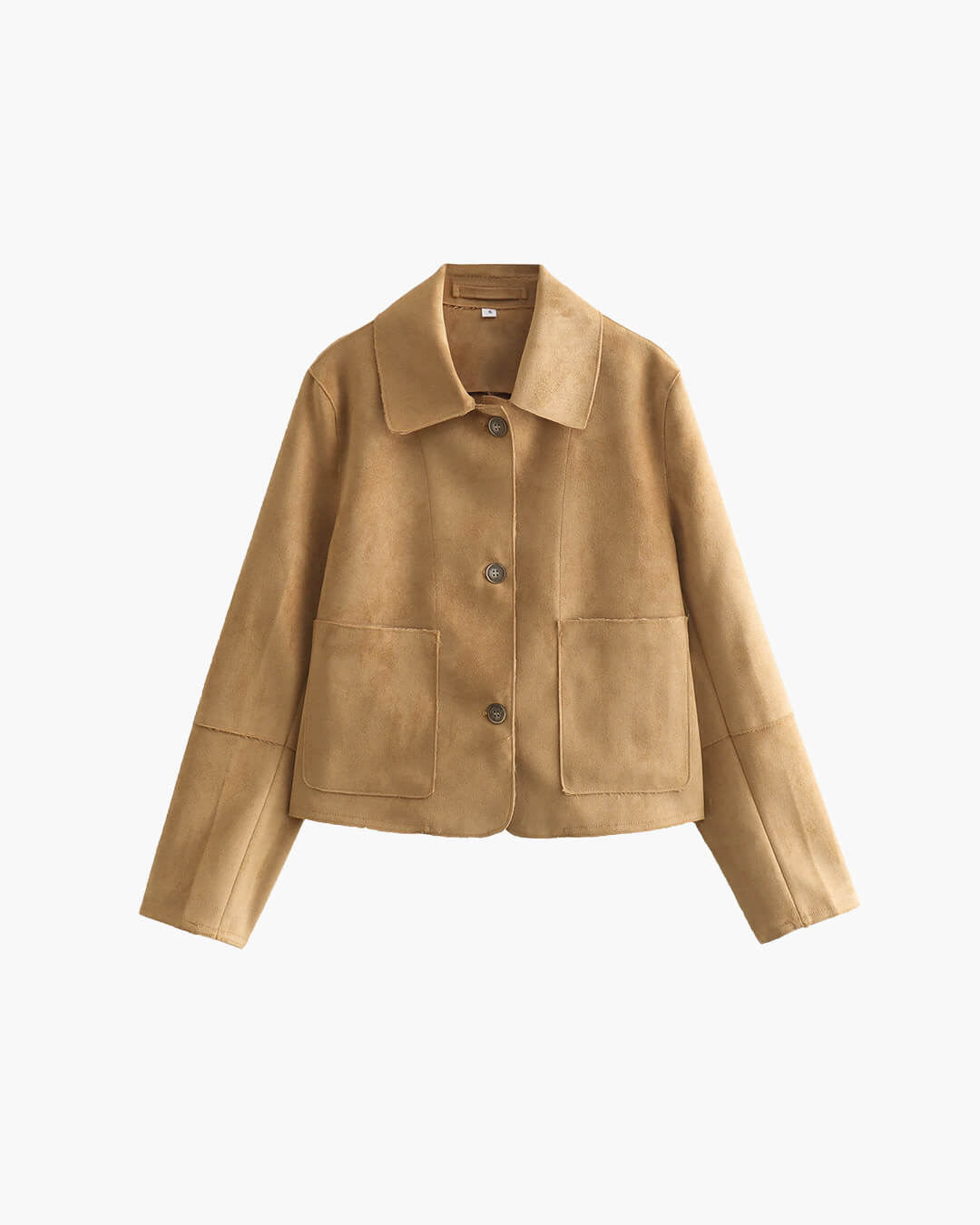 SOERA Jane Faux Suede Cropped Jacket - Jacket - SOERA-913731-KHA-L-30979 L