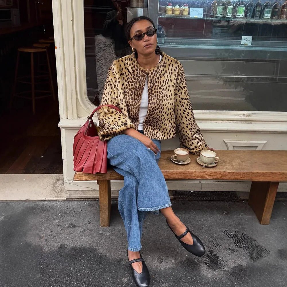 SOERA Rebecca Leopard Faux Fur Jacket - Jacket - SOERA-467139-DEF-OS-56104 XXXL
