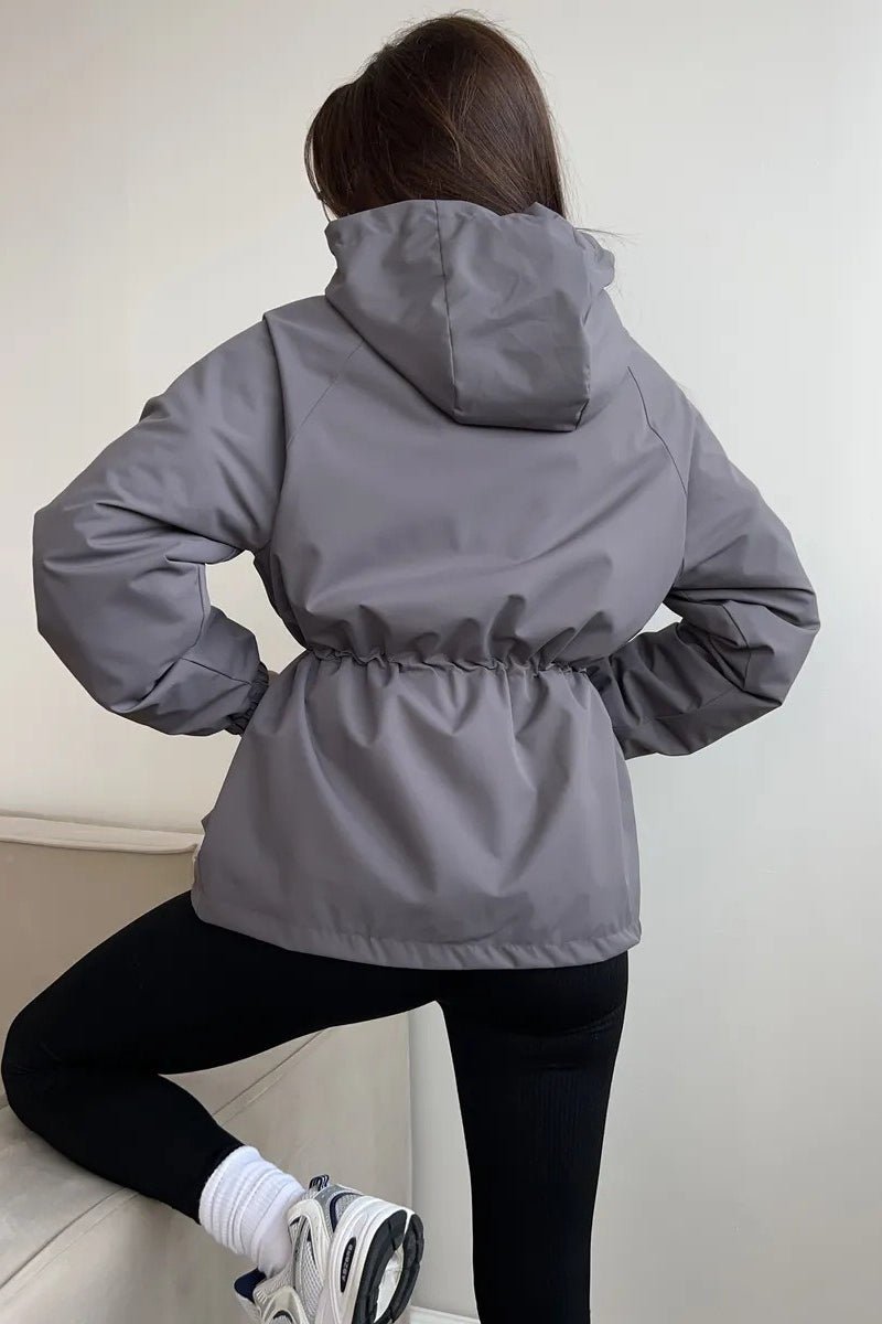 SOERA Adelia Waterproof Hooded Jacket - Jackets - Bj1770383550817841632 Grey XL