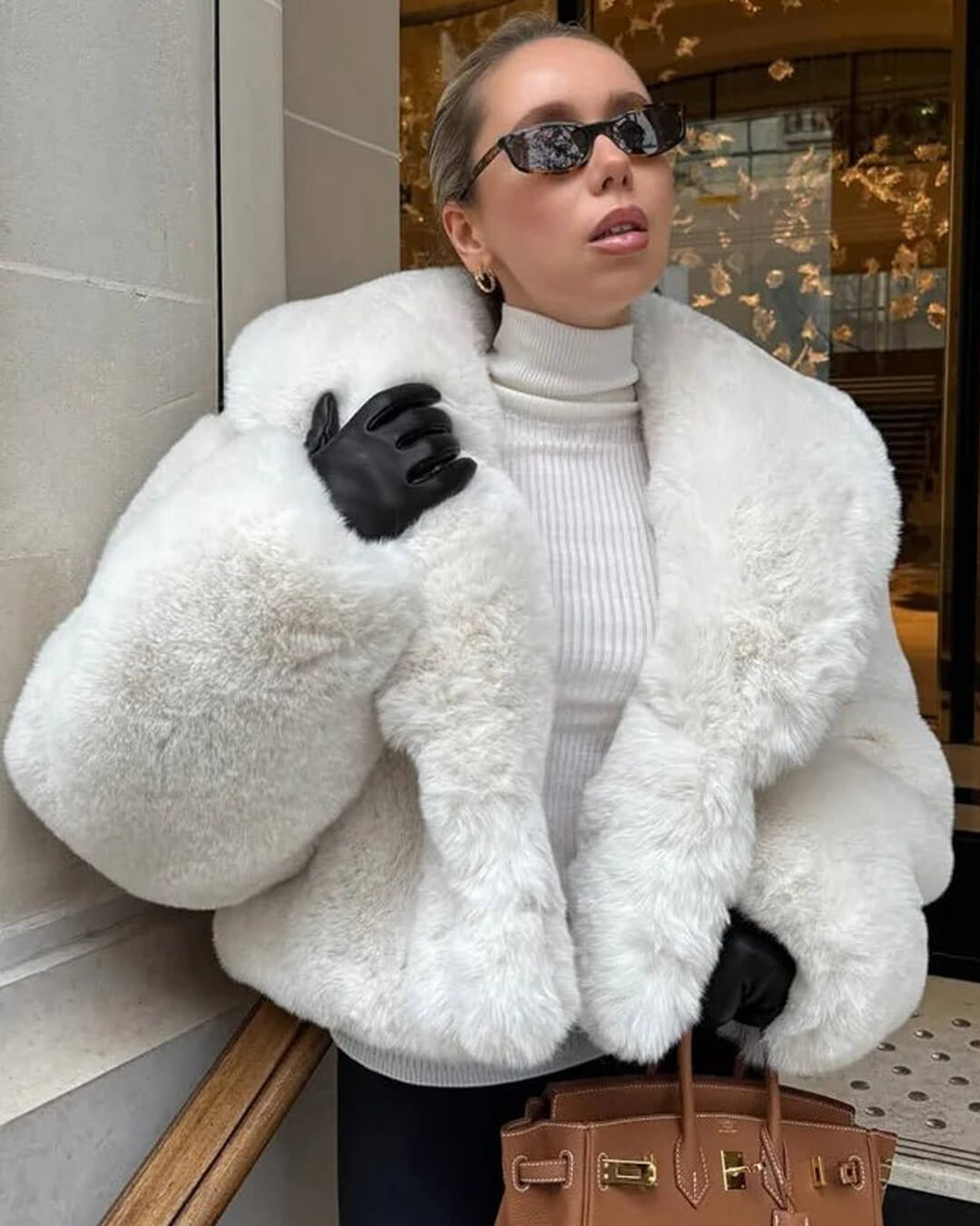 SOERA Andrea Faux Fur Coat - Jackets - 3256809848645660-;wn1766488746543706739 White L