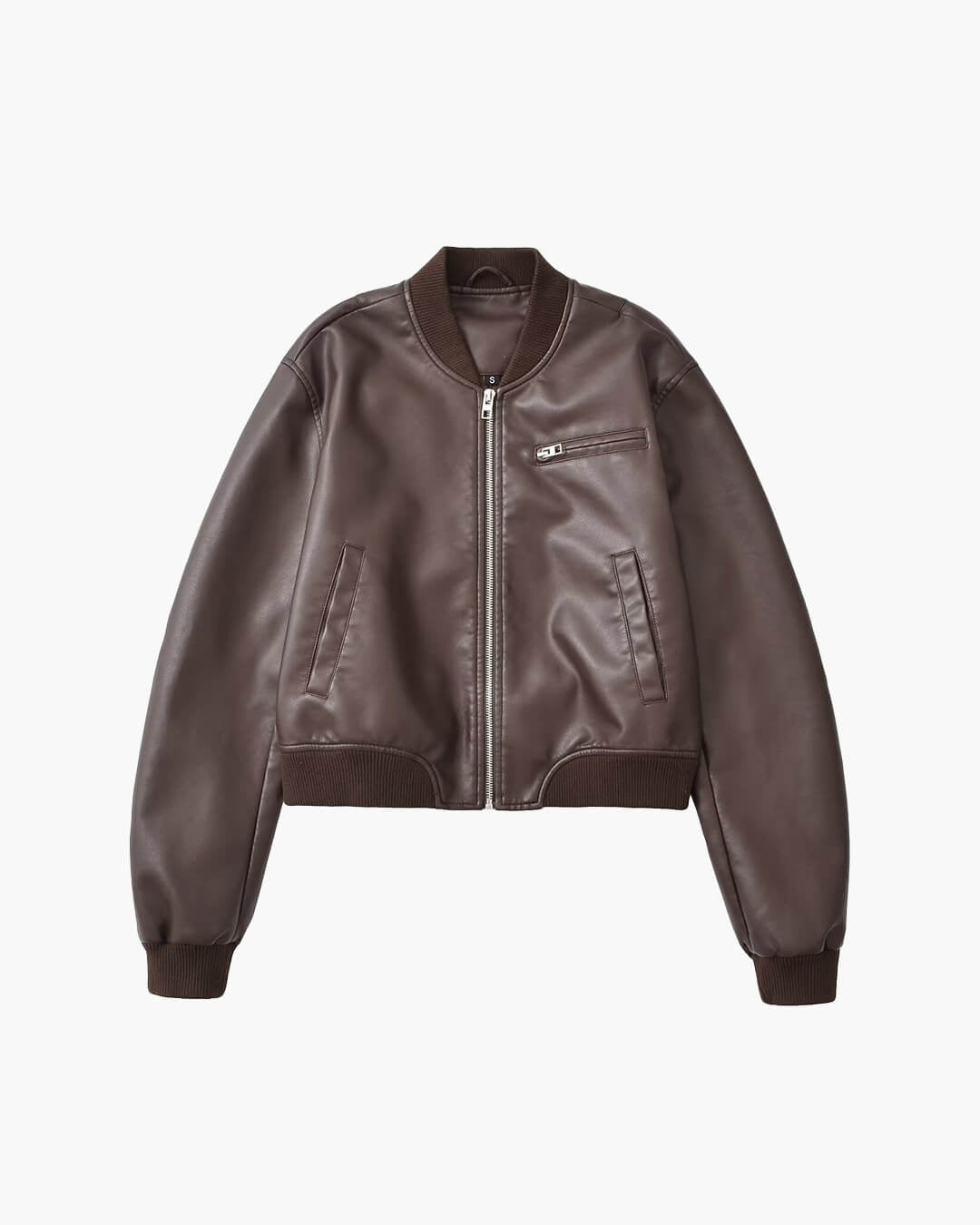 SOERA Arabella Faux Leather Bomber Jacket - Jackets - 1005008920972081-;LG1775552729057486289 S