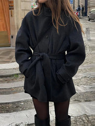 Manteau court à col montant Ashley