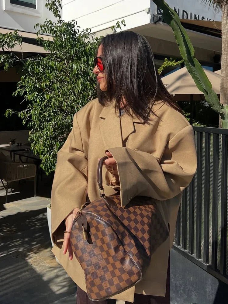 SOERA Brittany One - Button Lapel Blazer - Jackets - 1005009535153327-;zt1775063642612924852 Black S