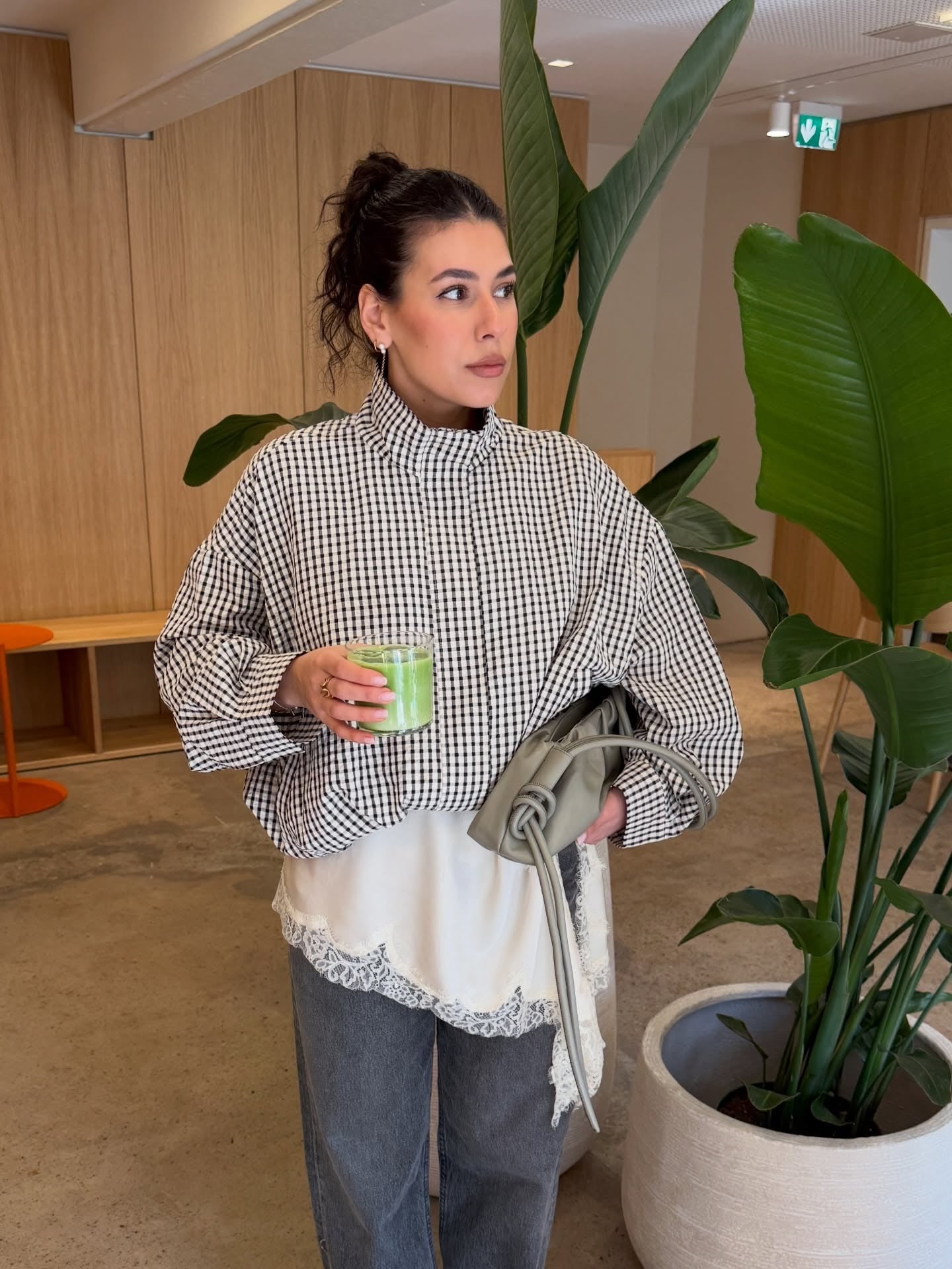 SOERA Charlize Plaid Funnel Neck Jacket - Jackets - SOERA-189059-M-OS-35363 M