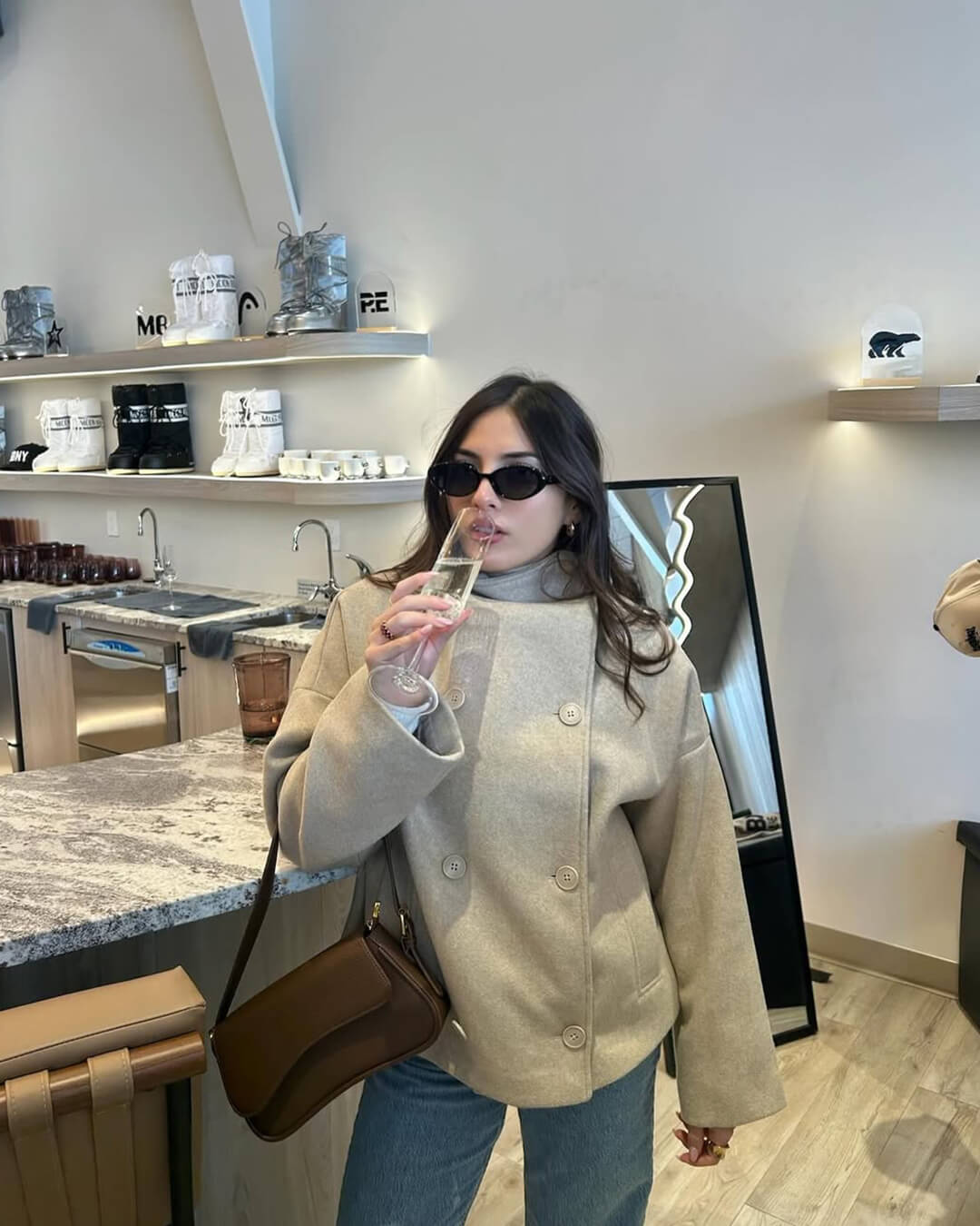 SOERA Clarissa Jacket with Stand Collar - Jackets -  Beige S