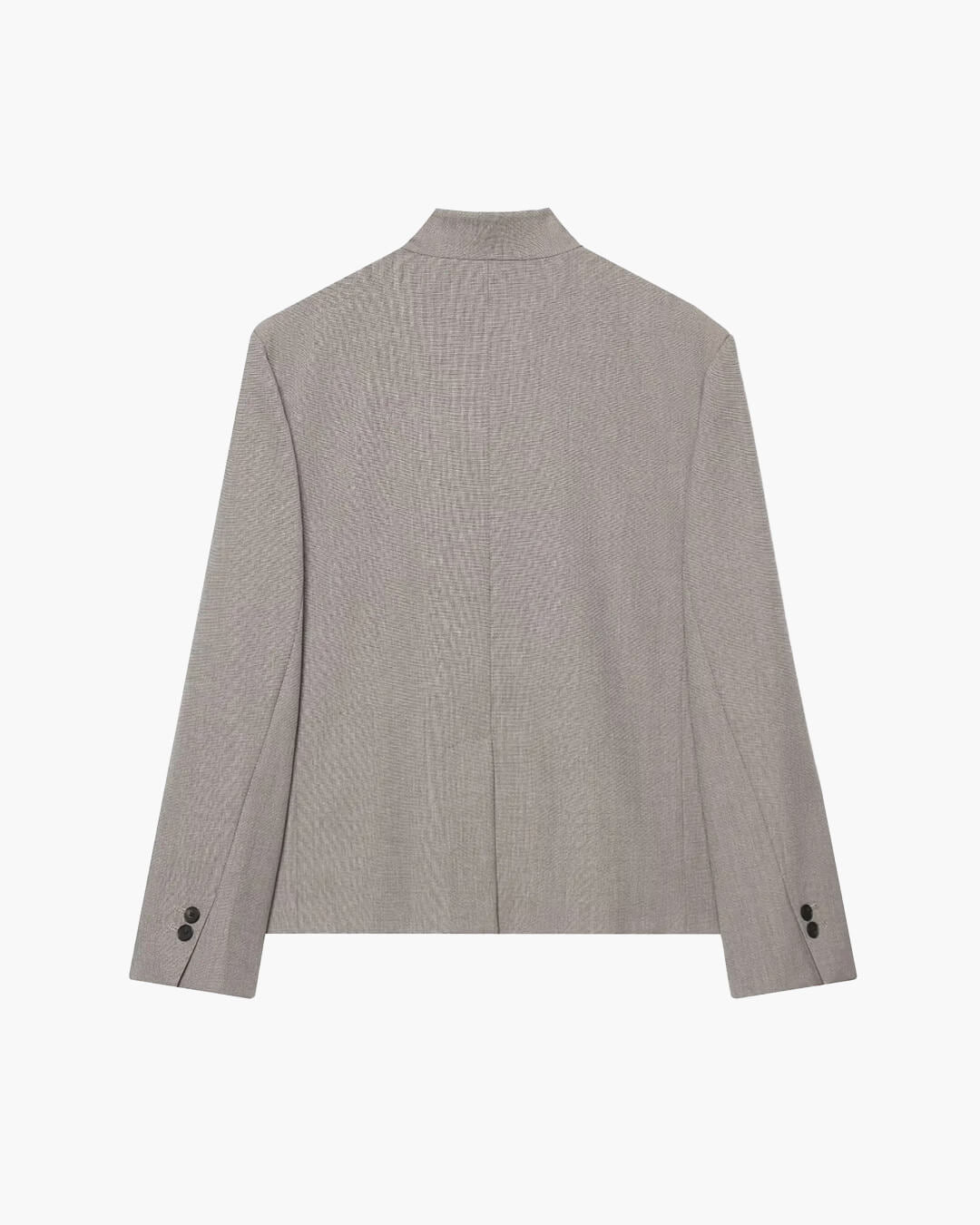 SOERA Cleo High Collar Button Closure Blazer - Jackets - 1005011830937893-;iz1775592293444981751 Stone Gray M