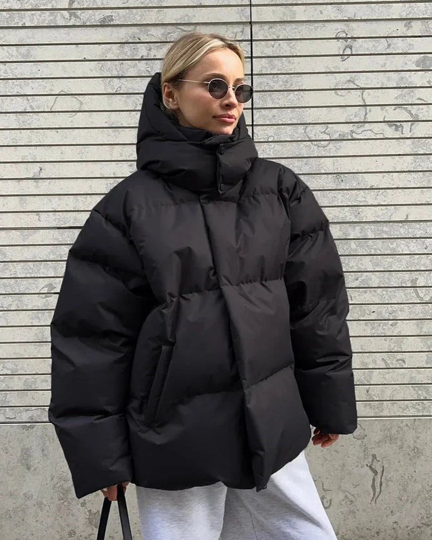 SOERA Ellie Oversized Hooded Puffer Jacket - Jackets - SOERA-937219-BLA-S-37955 Black S