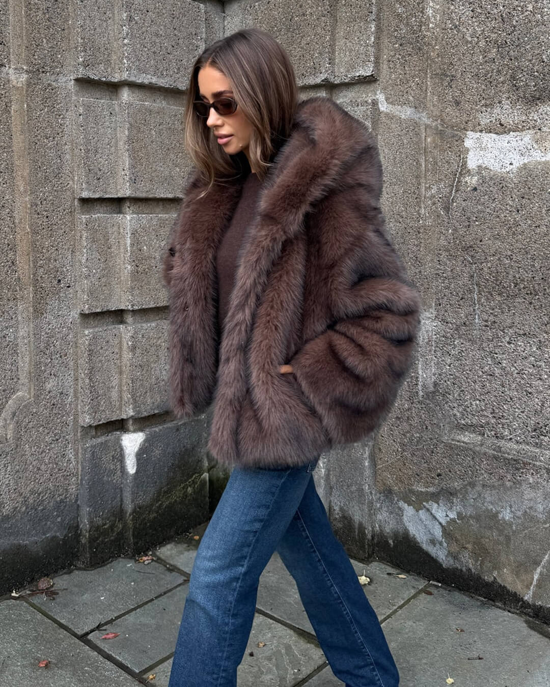 SOERA Ivy Faux Fur Hooded Short Coat - Jackets - 3256810159309756-;nX1766488745925455486 M