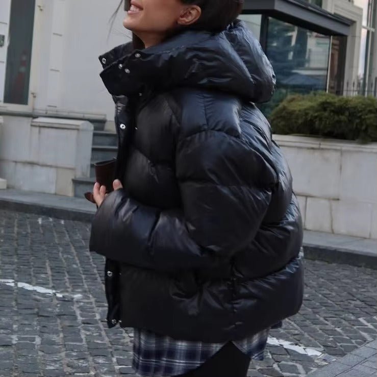 SOERA Judy Crop Puffer Jacket - Jackets -  Black L