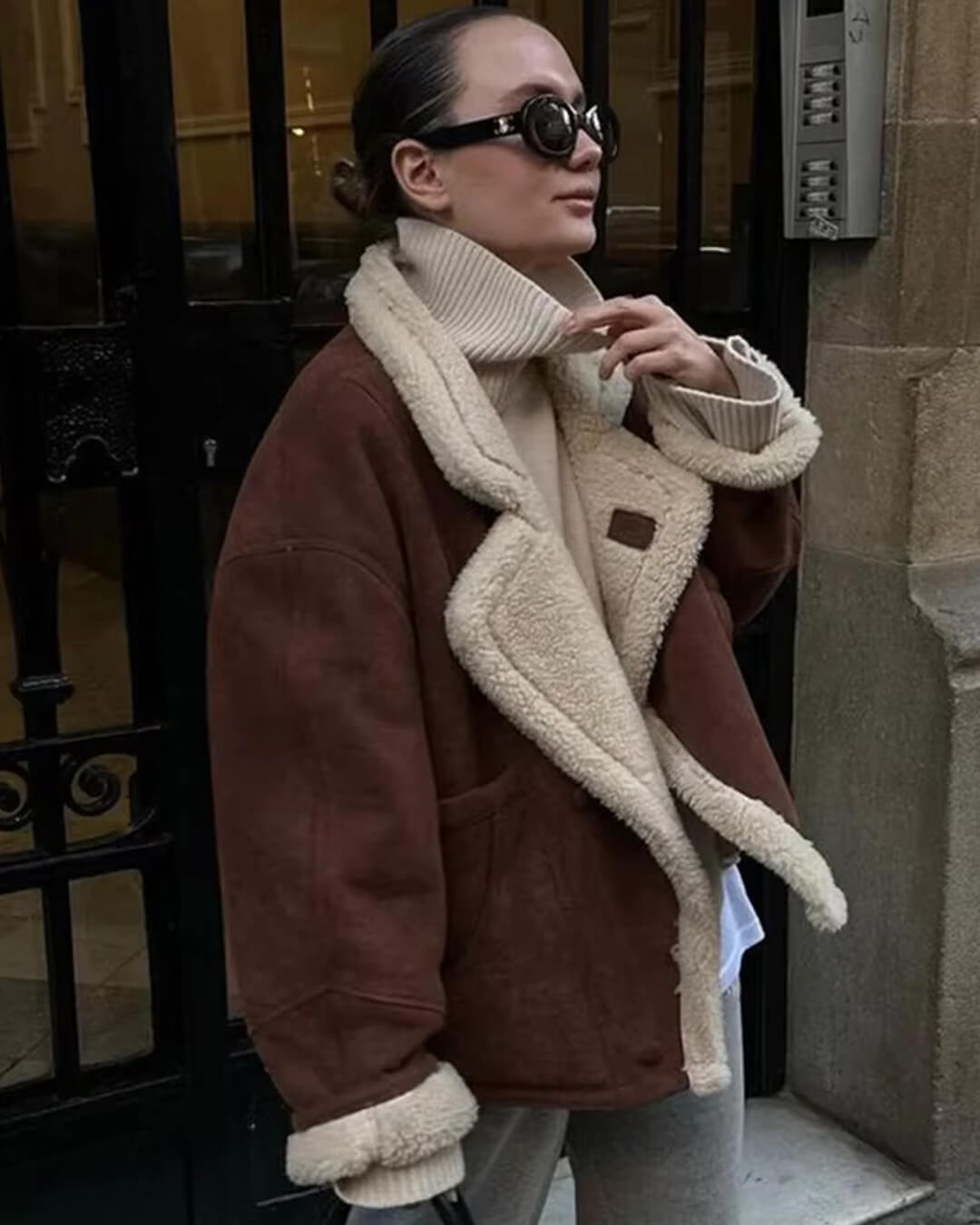 SOERA Leona Faux Leather Jacket - Jackets - FA1763304746539429584 Brown L