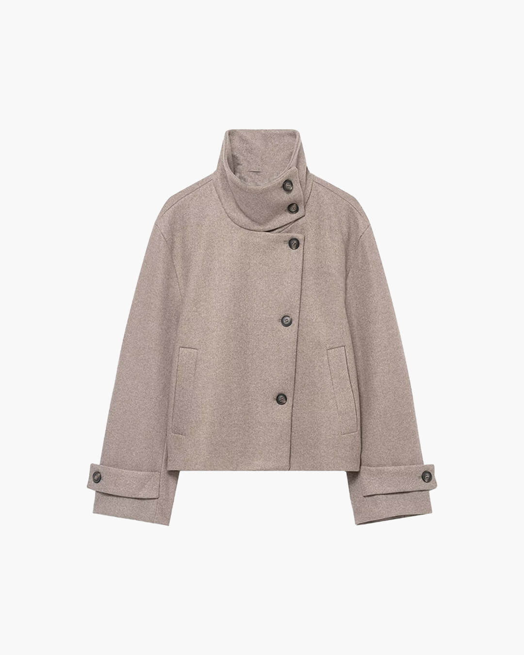 SOERA Ramona Jacket with Stand Collar - jackets -  Beige M