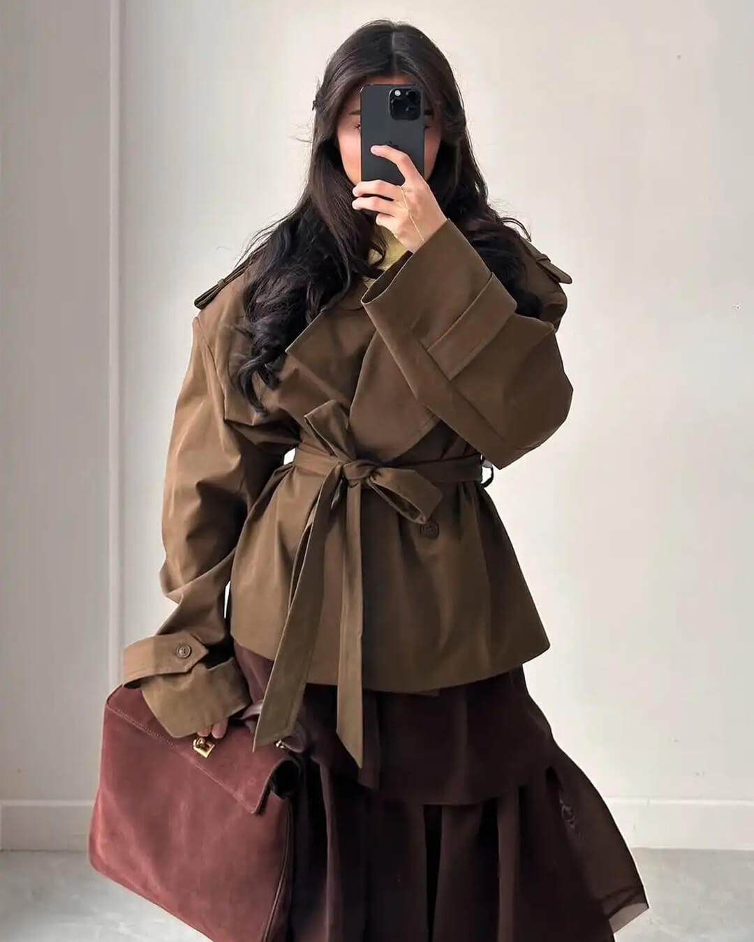 SOERA Sandy Lace Up Short Trench Coat - Jackets - 1005010782864095-;vK1773321573222349254 Light Brown XS