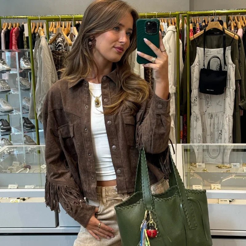 SOERA Sophia Tassel Suede Jacket - Jackets - SOERA-255171-DEF-OS-83491 XS