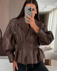 Veste Stephanie en cuir végétal
