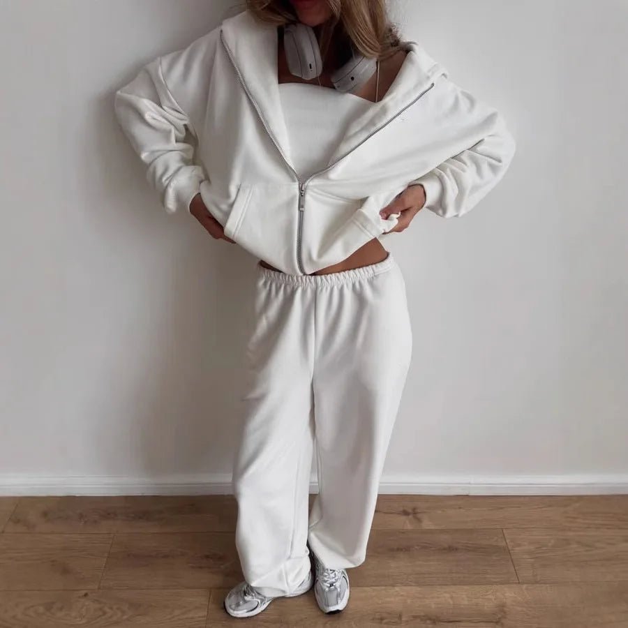 SOERA Cecilia Oversized Hoodie Track 2 Piece Set - Matching Sets -  Black S