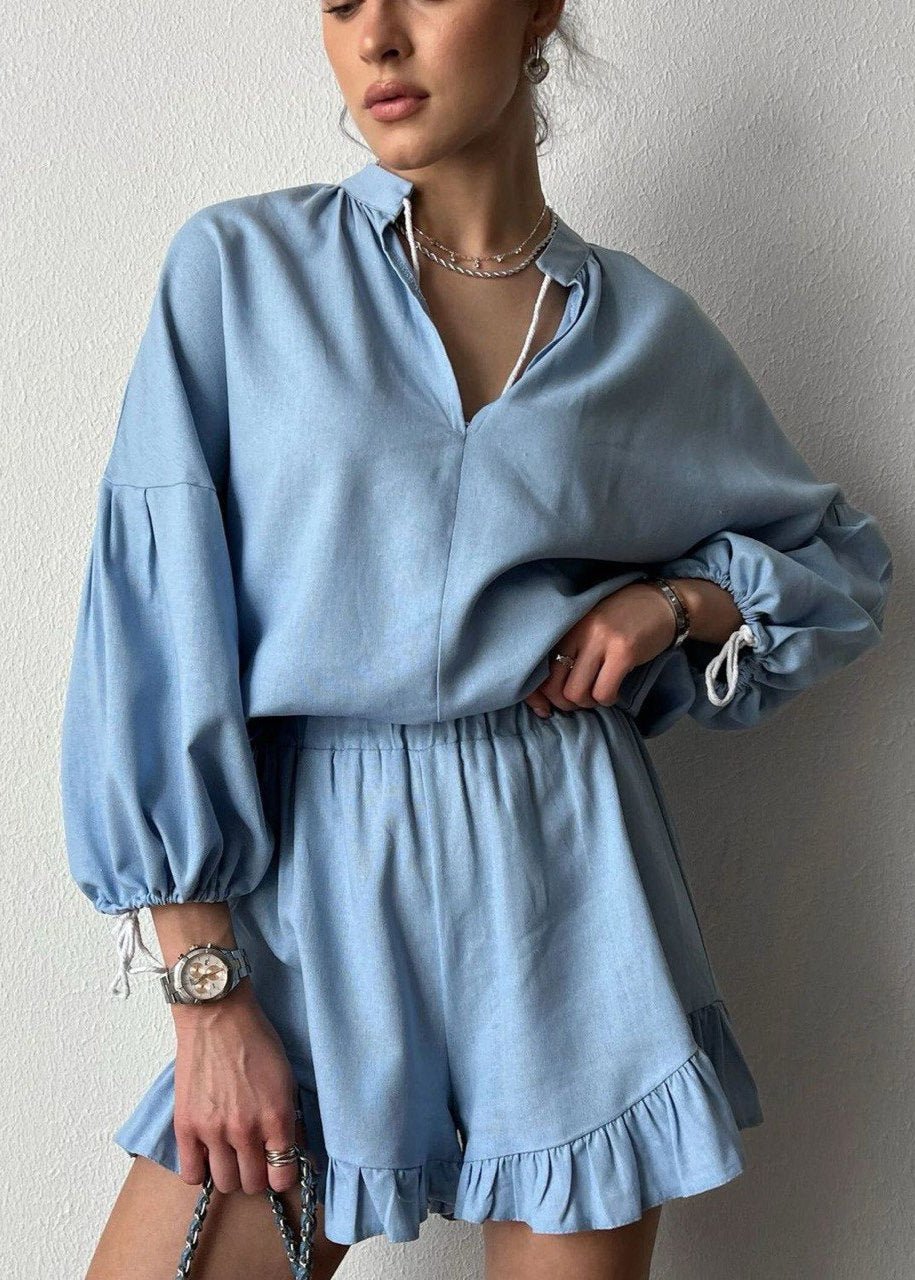 SOERA Celeste Azure Lounge Set - Matching Sets -  Blue XL