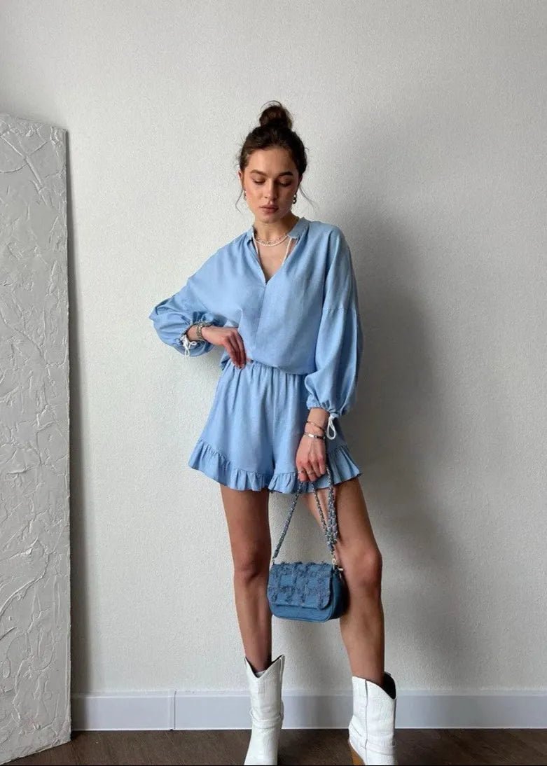 SOERA Celeste Azure Lounge Set - Matching Sets -  Blue XL