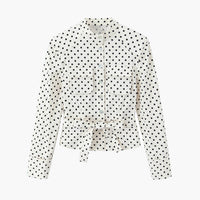 Cherry Polka Dot Jacket Capri Pants Set