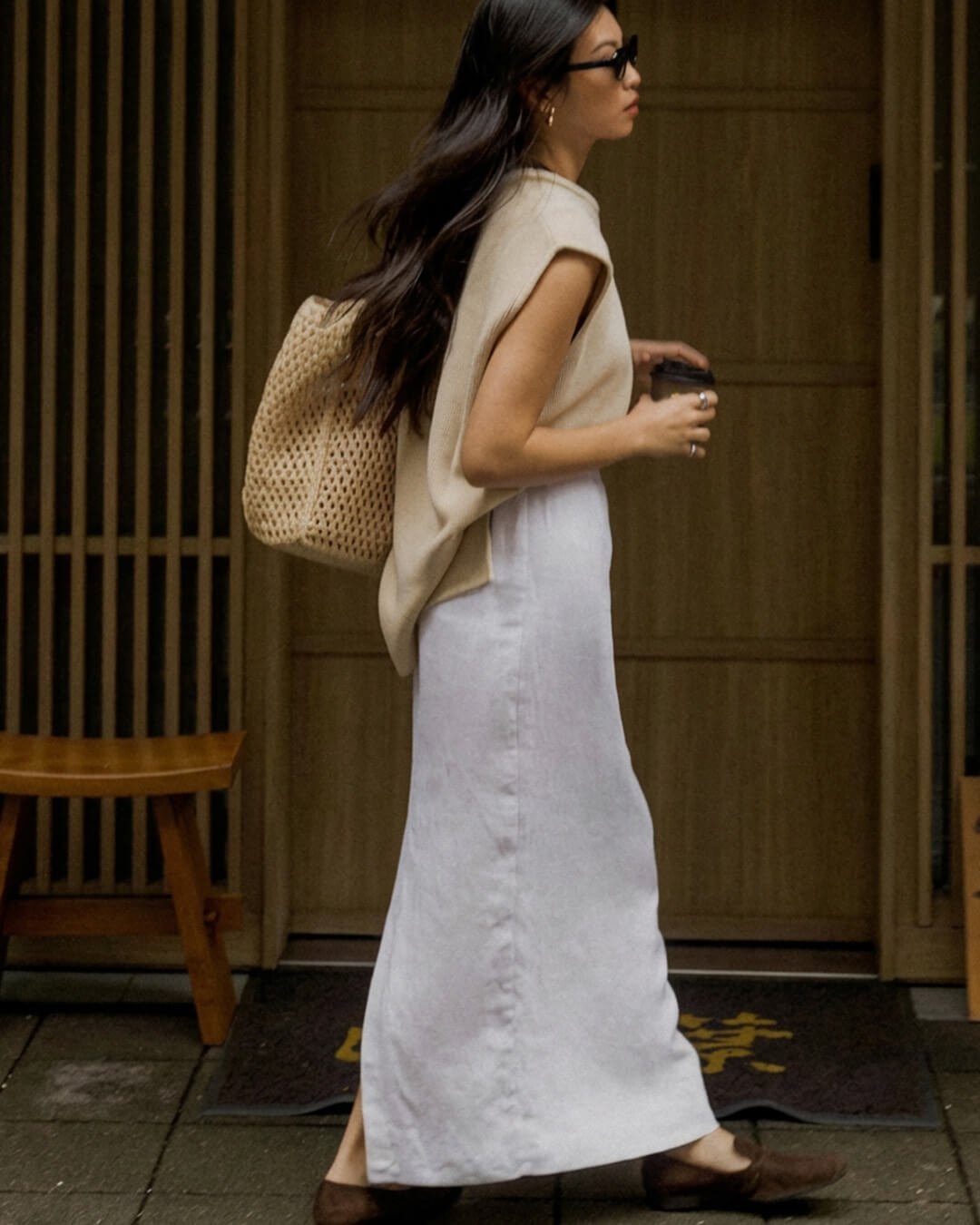 SOERA Irma Sleeveless Linen Set - Matching Sets -  Skirt White