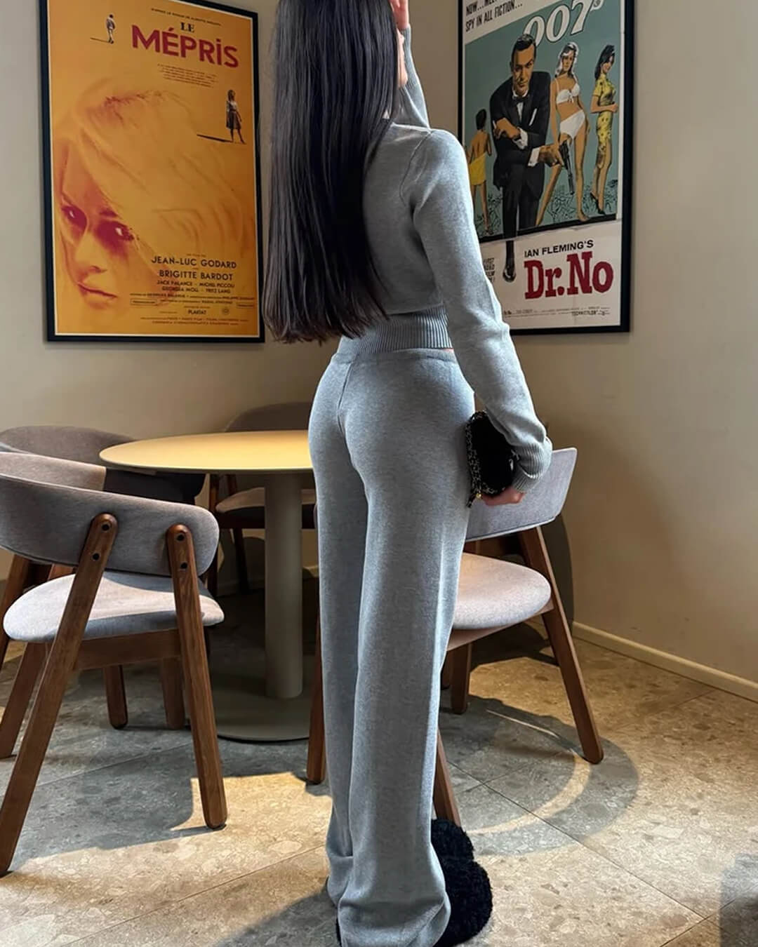 SOERA Jamilla Knit Two piece Set - Matching Sets - 1005010323554935-;cN1769414233623423025 Grey L