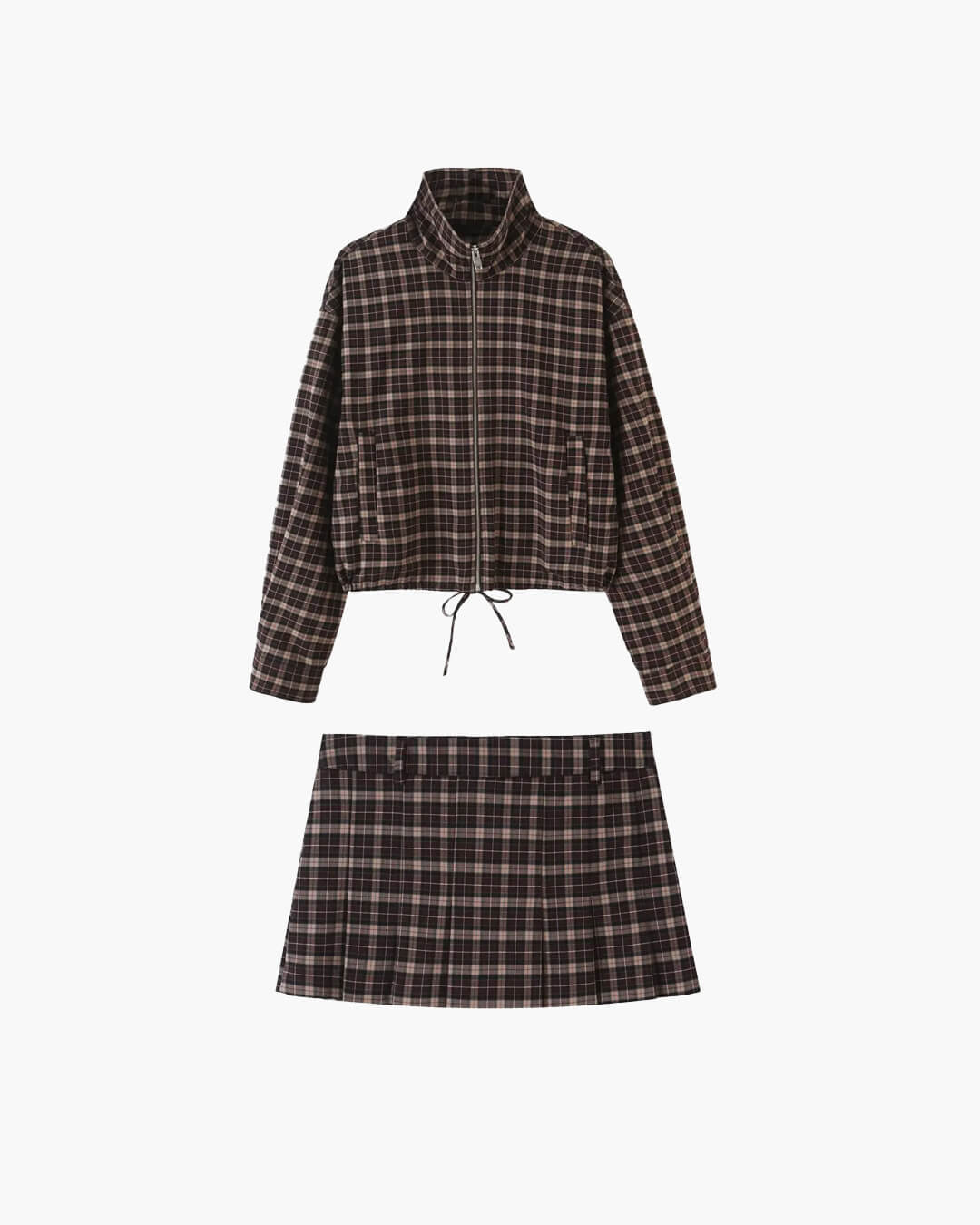 SOERA Lily Checked Jacket & Mini Skirt Set - Matching Sets - SOERA-894275-ONL-XS-95523 Jacket Only XS