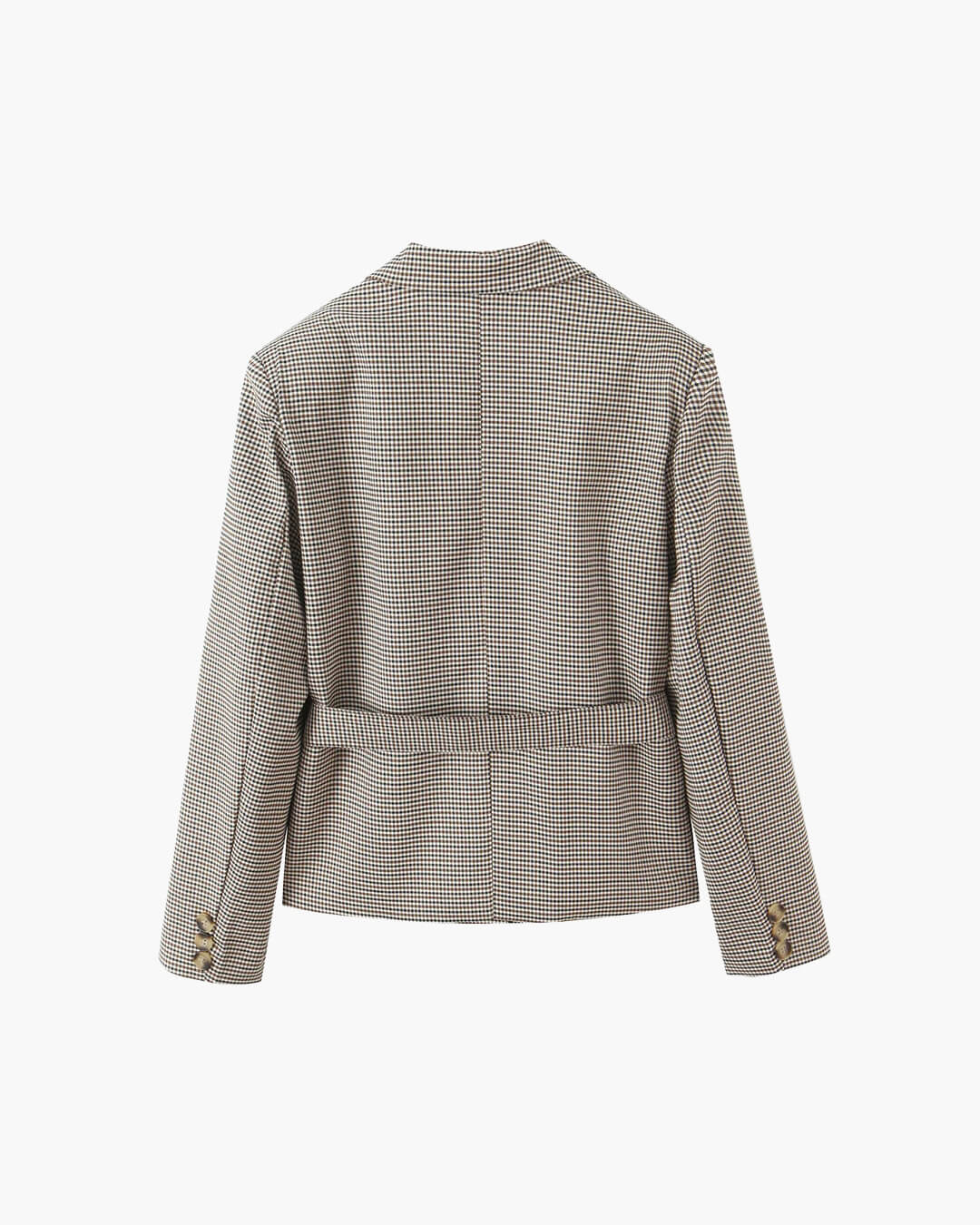 SOERA Lucy Houndstooth Belted Shorts Suit - Matching Sets - 1005010106269418-;UW1770303445138348552 Blazer L