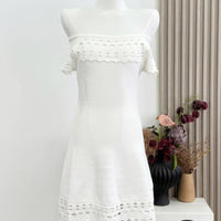 Robe courte au crochet Morgan bardot
