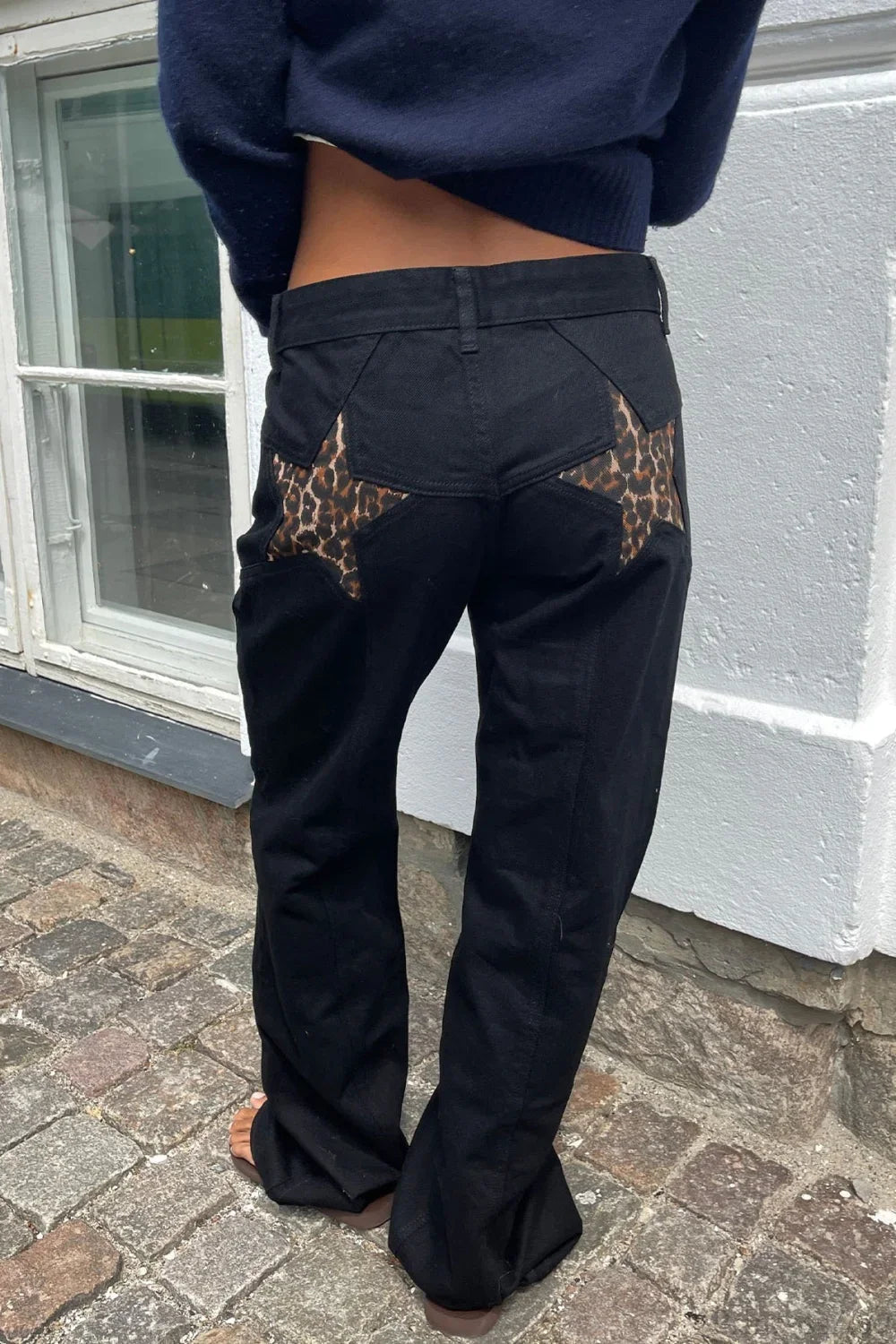 SOERA Charlize Star Patchwork Color - Block Jeans - Pants -  Black M