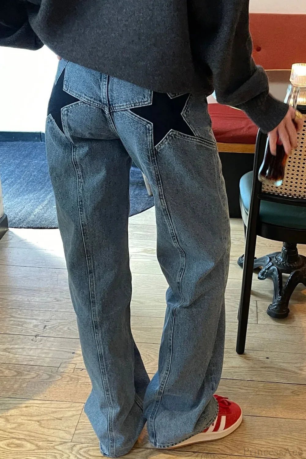 SOERA Charlize Star Patchwork Color - Block Jeans - Pants -  Blue S
