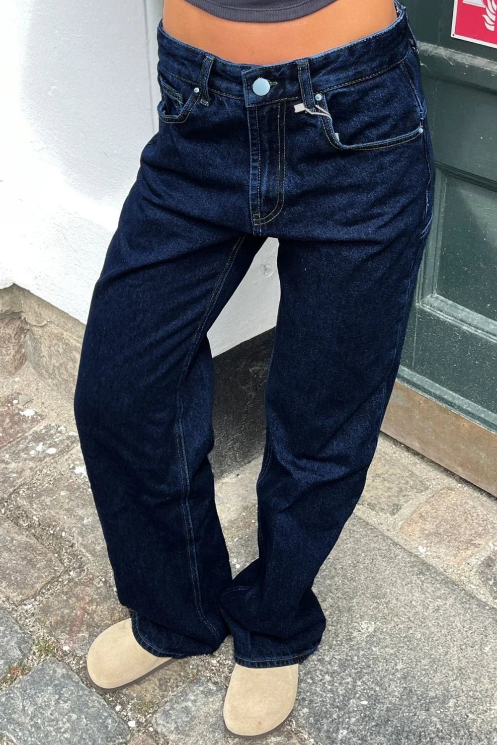 SOERA Charlize Star Patchwork Color - Block Jeans - Pants -  Navy Blue S