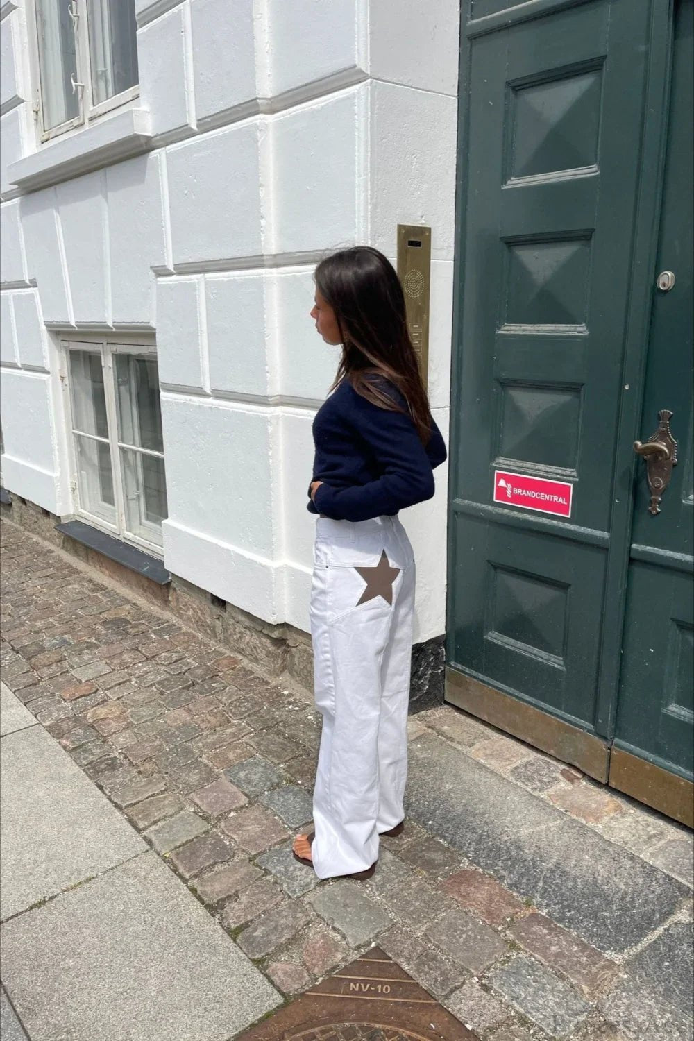 SOERA Charlize Star Patchwork Color - Block Jeans - Pants -  White M