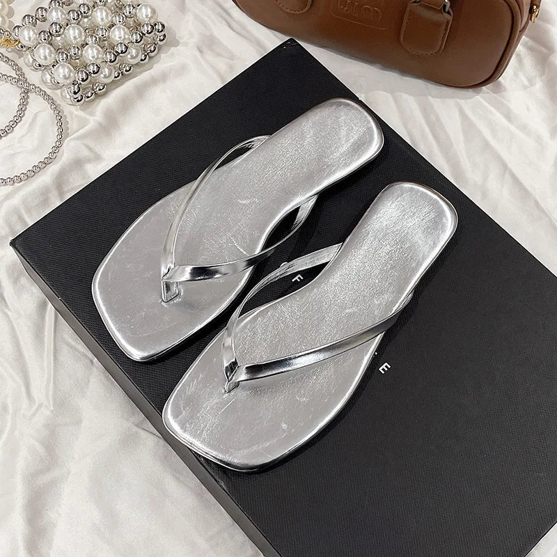 SOERA Fiona Square-Toe Beach Sandal - Shoes - SOERA-103363-DEF-OS-46417 Silver 36