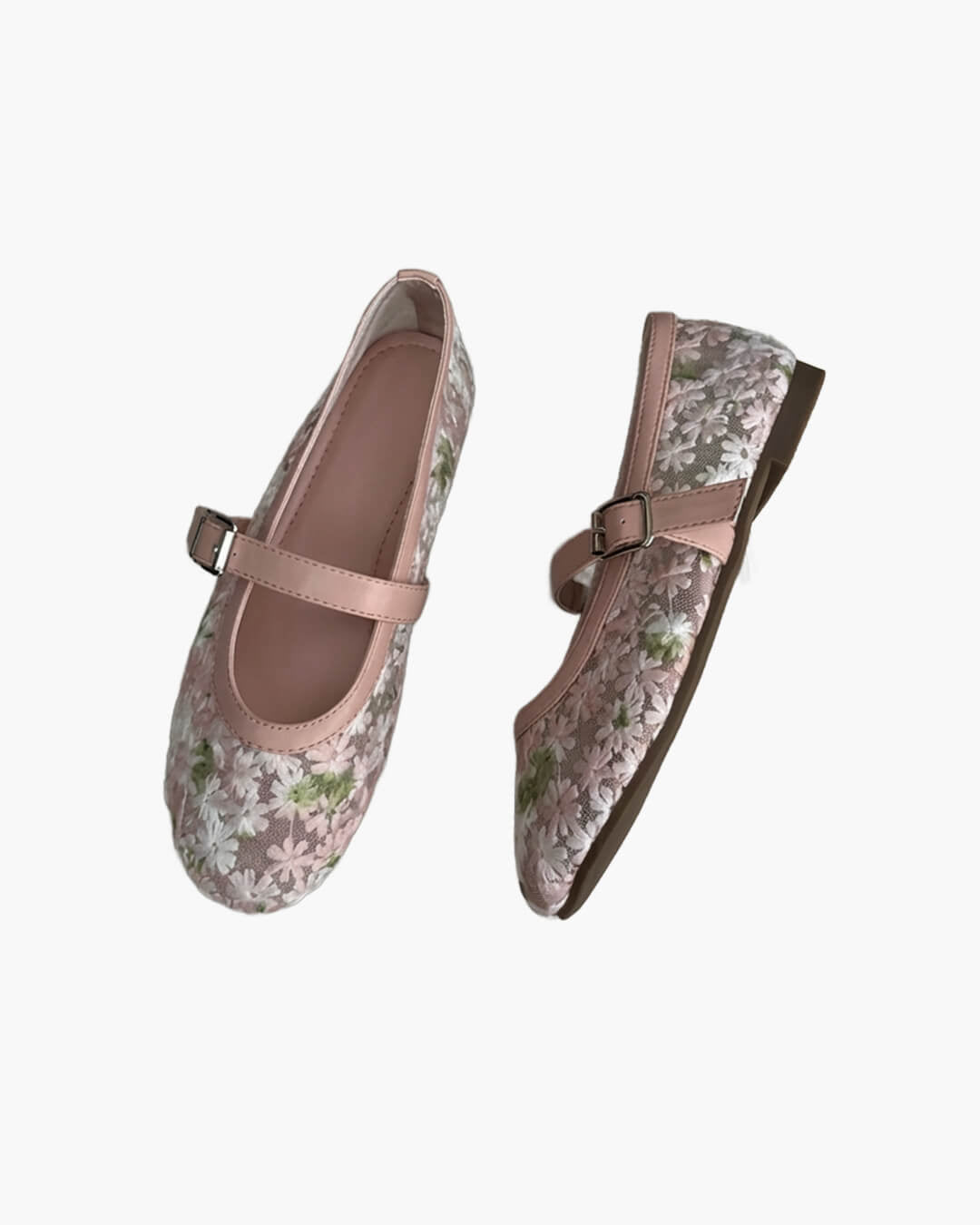 SOERA Helen Mesh Mary Jane Ballet Flats - Shoes - 1005010714131580-;LI1769140528171278594 Pink 40