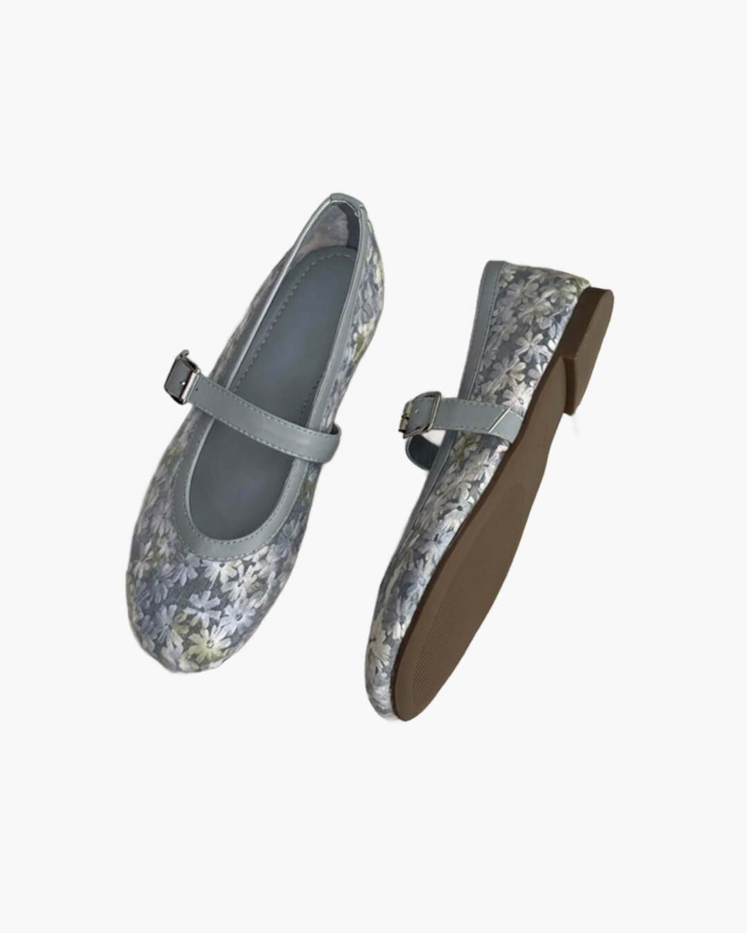 SOERA Helen Mesh Mary Jane Ballet Flats - Shoes - 1005010714131580-;Mu1769140528172038265 Blue 40