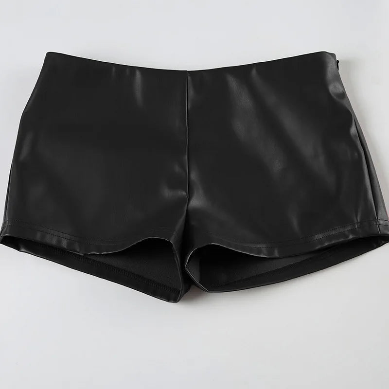 SOERA Rhian Hipster Leather Shorts - Shorts - 1005009503408361-;vf1762998398880771103 Black S