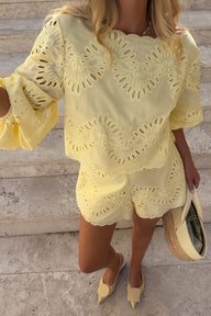 Aishaneke Eyelet Co-Ord Set