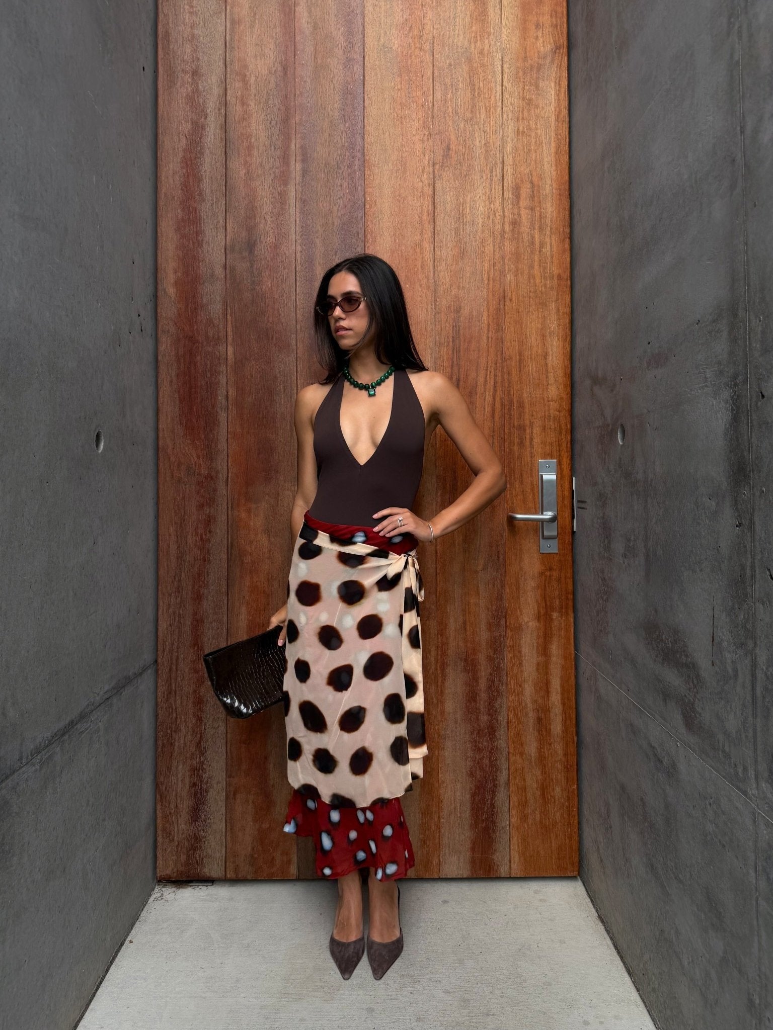 SOERA Eleni Wrap Midi Skirt Scarf Detail - Skirt - SOERA-478083-M-OS-54275 M