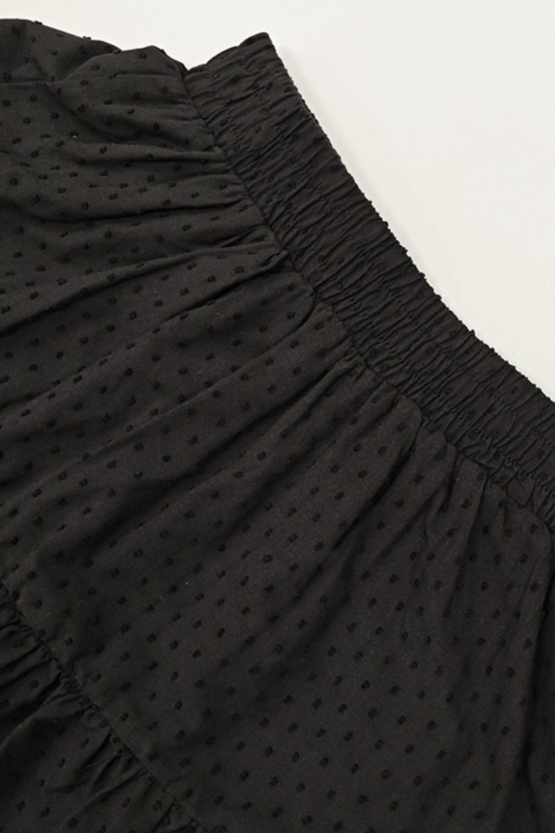 SOERA Lena Jacquard Lace Tiered Mini Skirt - Skirts - Qt1776061224037057536 Black L