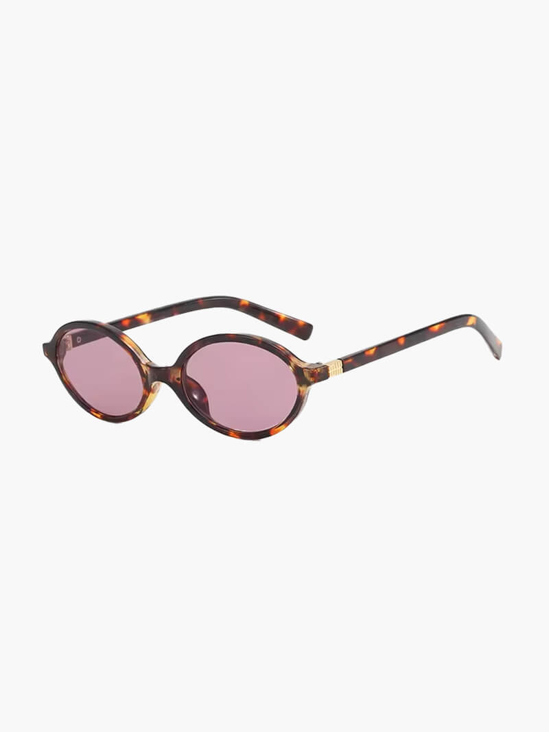 SOERA Clarence Oval Sunglasses - Sunglasses - DJED2-WK360010 Leopard Pink Regular