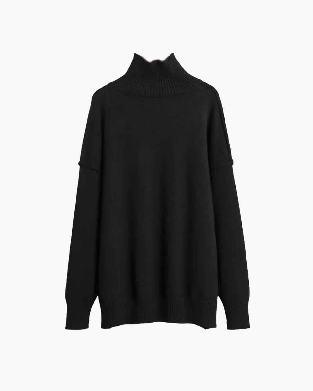 SOERA Katie Turtleneck Knit Sweater - Tops - 1005007526537365-;Ks1763050844741062718 Black M