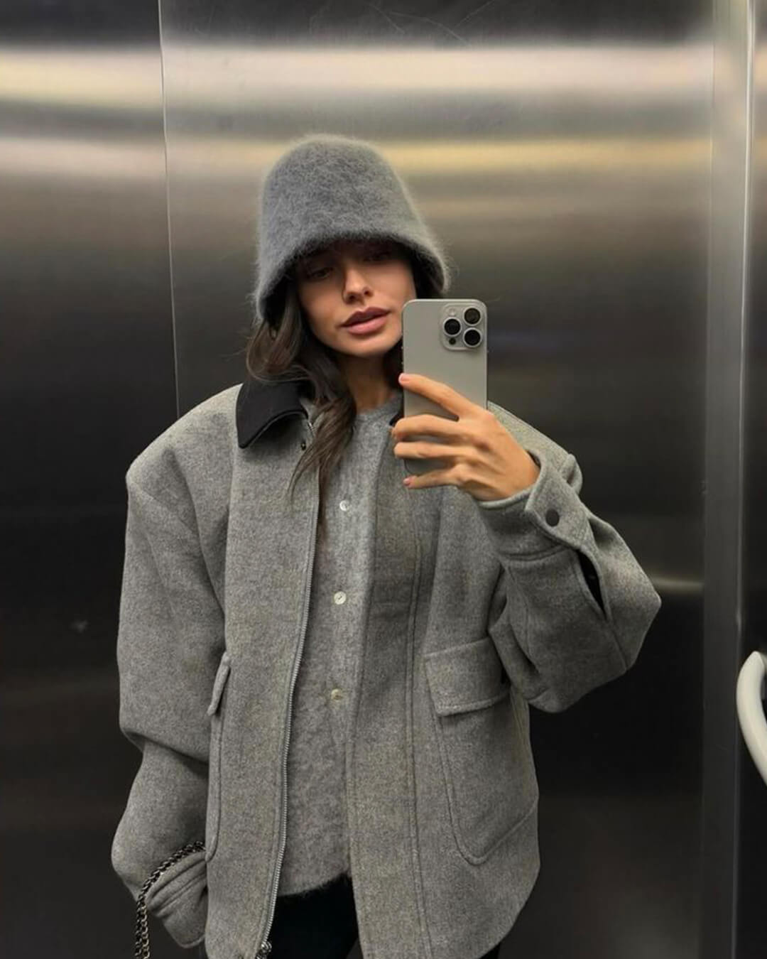 SOERA Kyla Fuzzy Bucket Hat - Winter Hats - 3256809928680127-;cr1764102178339795884 Dark Brown