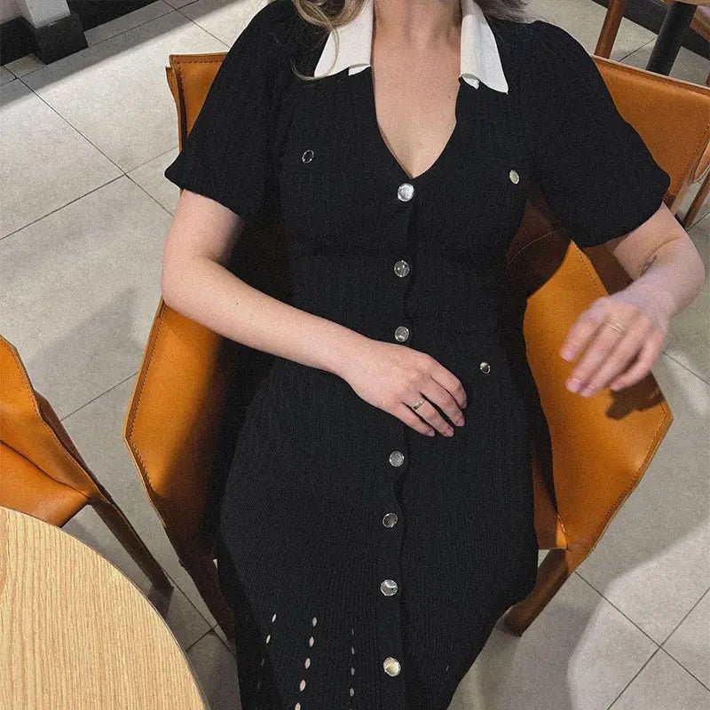 SOERA Sophia Knitted Dress - Dress - SOERA-436419-BLA-S-22339 Black S